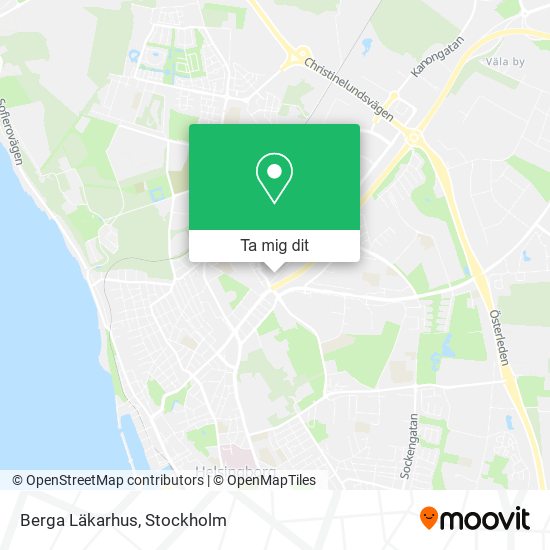 Berga Läkarhus karta