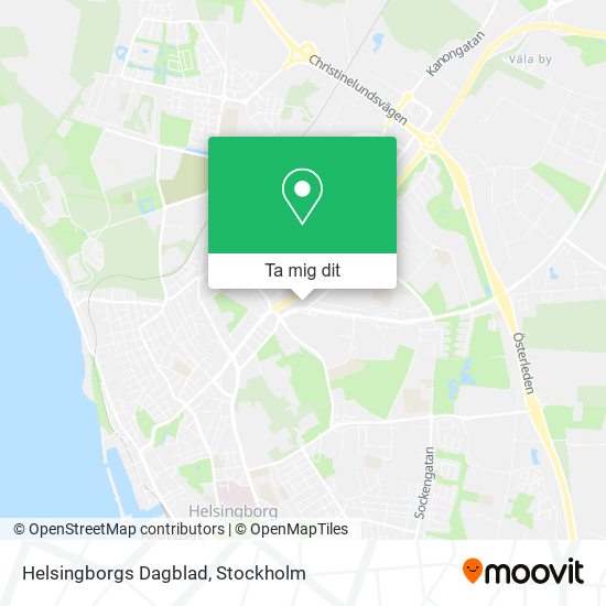 Helsingborgs Dagblad karta