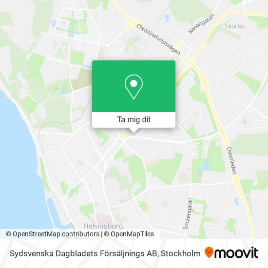 Sydsvenska Dagbladets Försäljnings AB karta