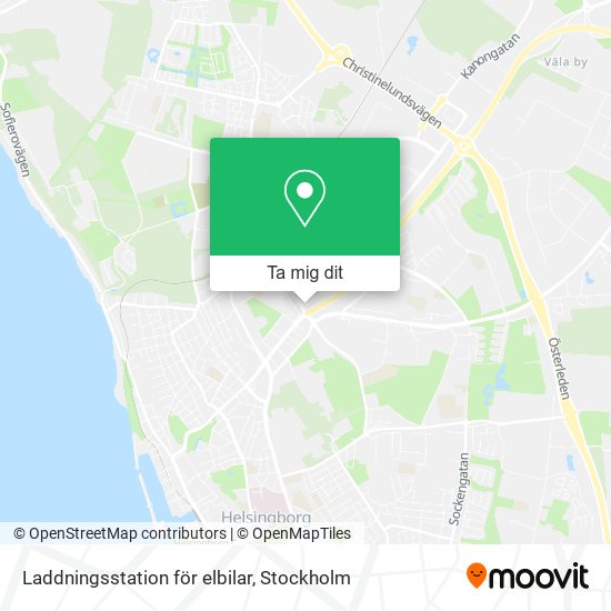 Laddningsstation för elbilar karta