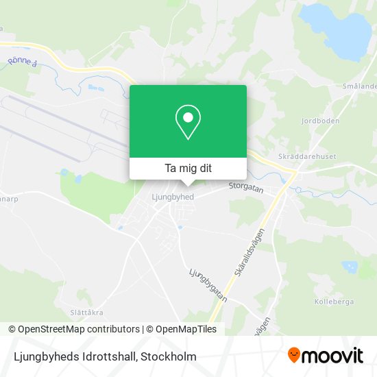 Ljungbyheds Idrottshall karta