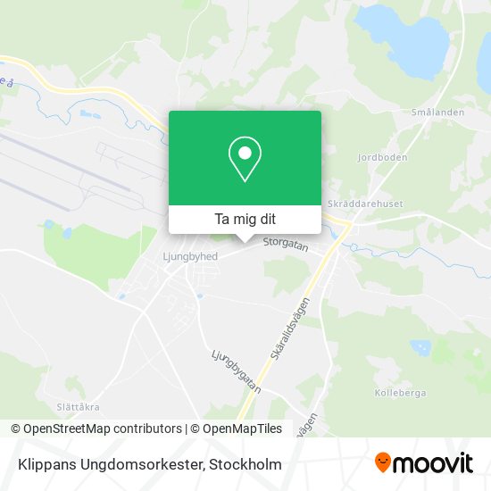 Klippans Ungdomsorkester karta