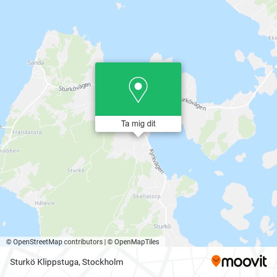 Sturkö Klippstuga karta