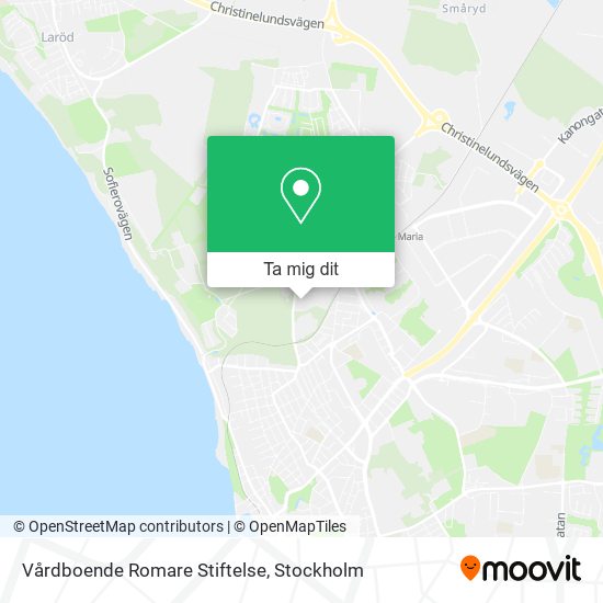 Vårdboende Romare Stiftelse karta