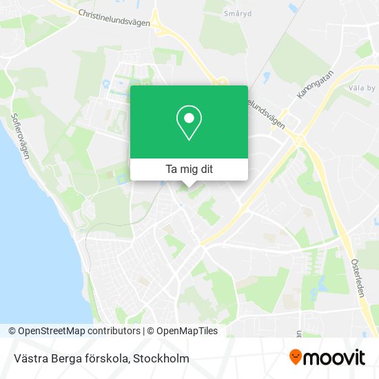 Västra Berga förskola karta