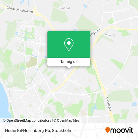 Hedin Bil-Helsinborg Pb karta