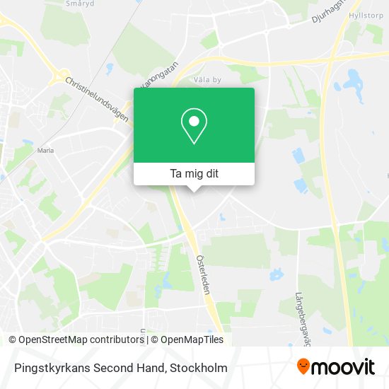 Pingstkyrkans Second Hand karta