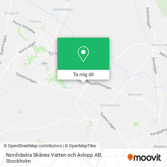 Nordvästra Skånes Vatten och Avlopp AB karta