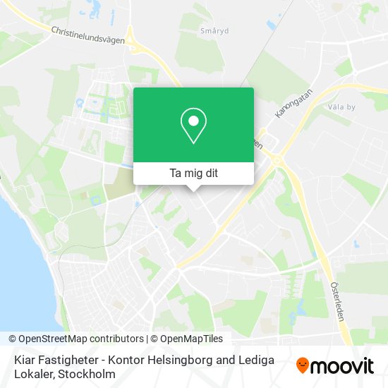 Kiar Fastigheter - Kontor Helsingborg and Lediga Lokaler karta