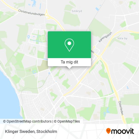 Klinger Sweden karta