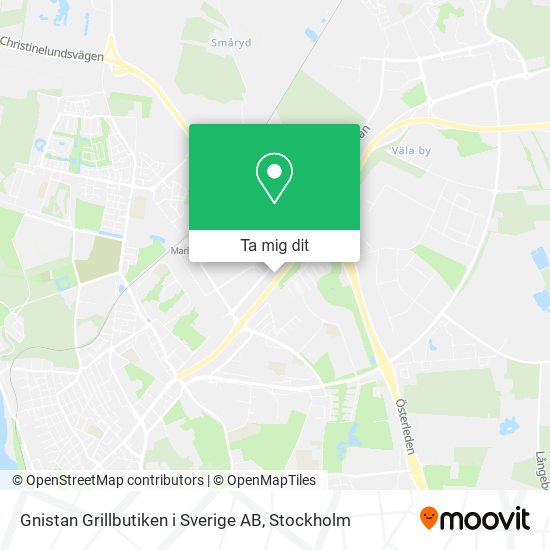 Gnistan Grillbutiken i Sverige AB karta