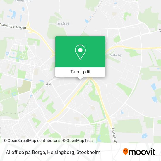 Alloffice på Berga, Helsingborg karta