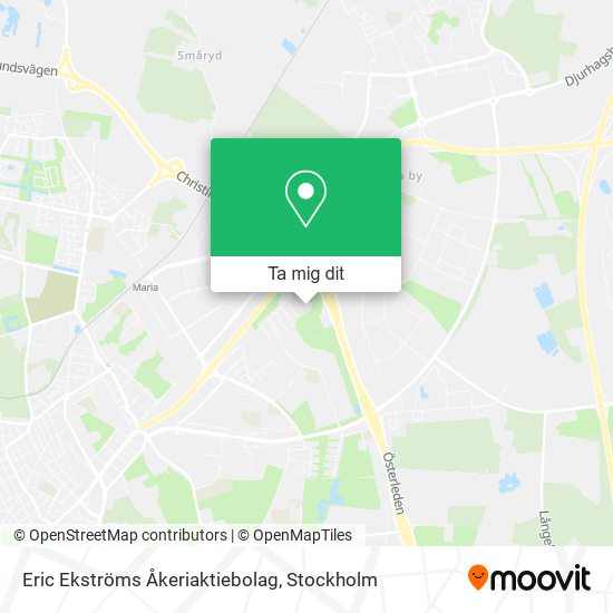 Eric Ekströms Åkeriaktiebolag karta