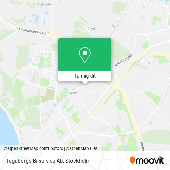 Tågaborgs Bilservice Ab karta