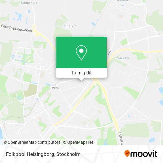 Folkpool Helsingborg karta