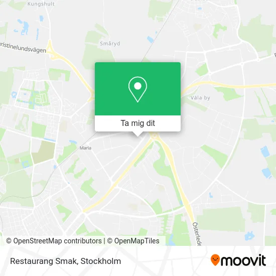 Restaurang Smak karta