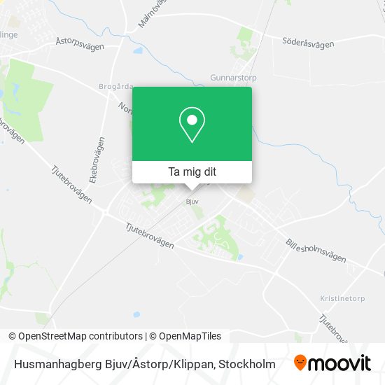 Husmanhagberg Bjuv / Åstorp / Klippan karta