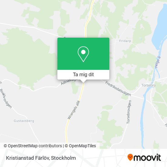 Kristianstad Färlöv karta