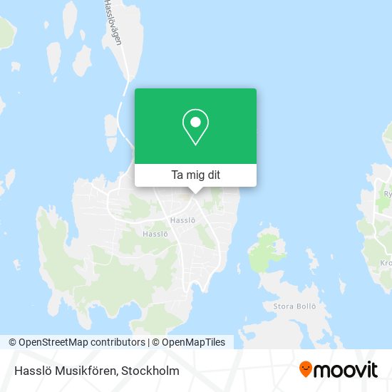 Hasslö Musikfören karta