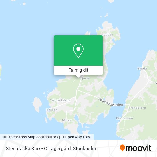 Stenbräcka Kurs- O Lägergård karta