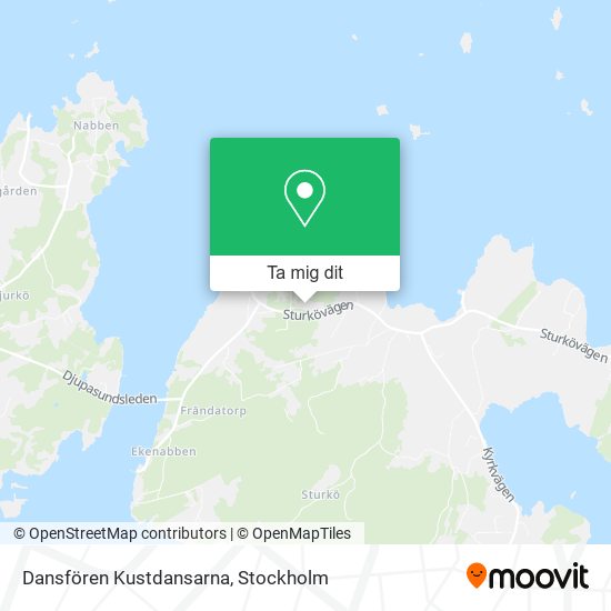 Dansfören Kustdansarna karta