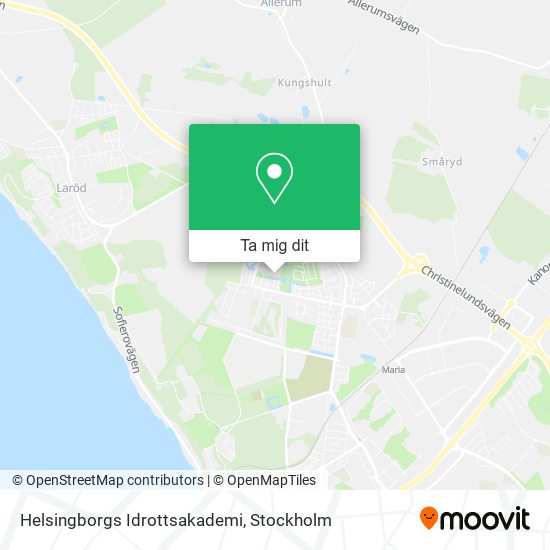 Helsingborgs Idrottsakademi karta