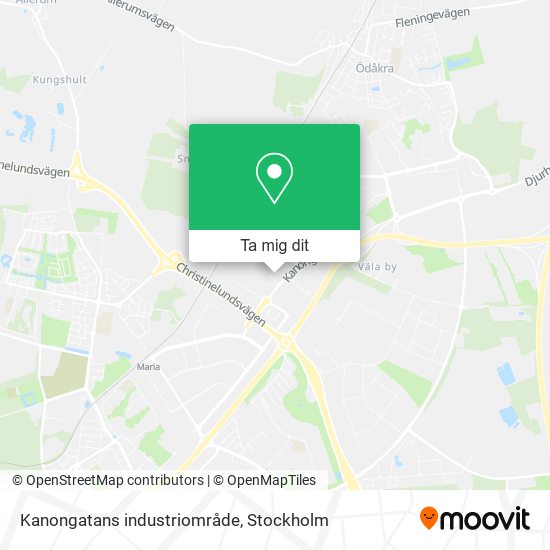 Kanongatans industriområde karta