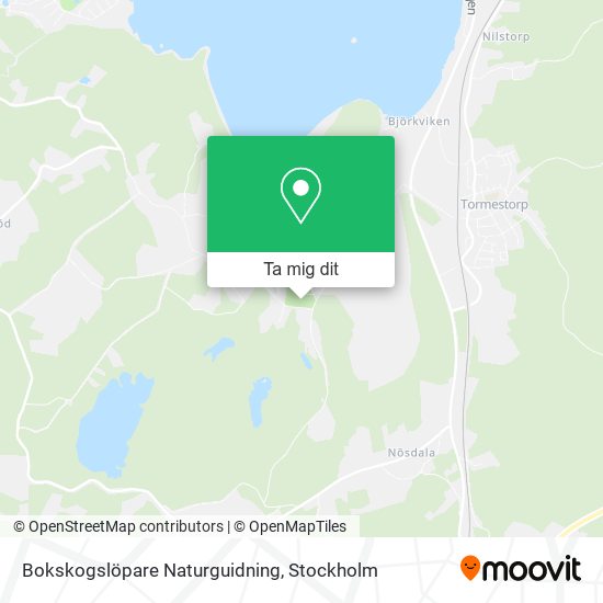 Bokskogslöpare Naturguidning karta