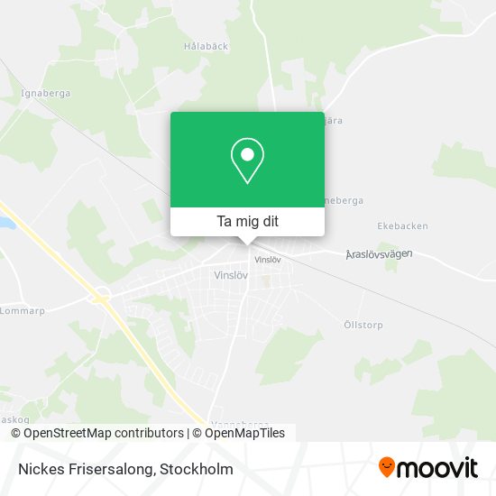 Nickes Frisersalong karta