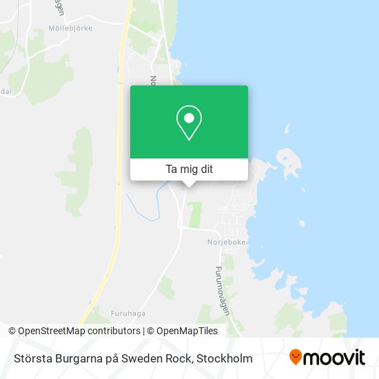 Största Burgarna på Sweden Rock karta
