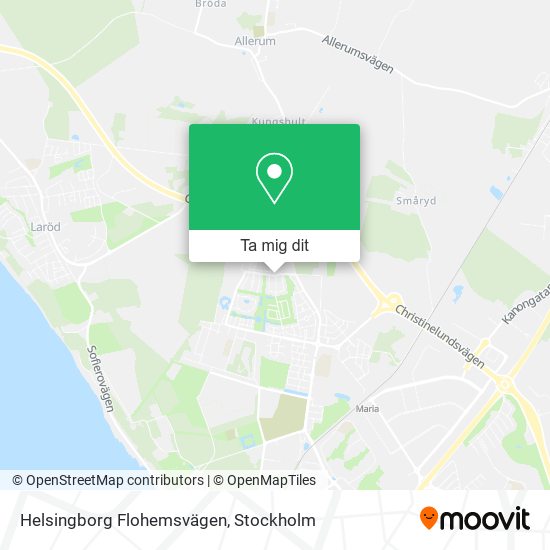 Helsingborg Flohemsvägen karta