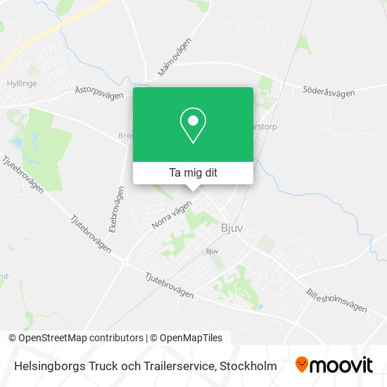 Helsingborgs Truck och Trailerservice karta
