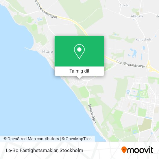 Le-Bo Fastighetsmäklar karta
