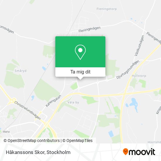 Håkanssons Skor karta