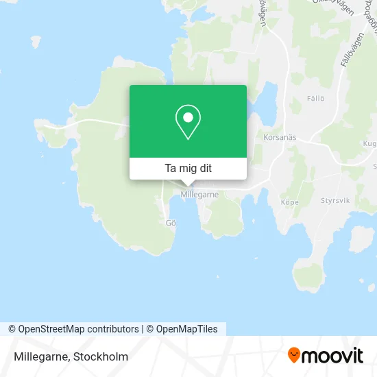 Millegarne karta