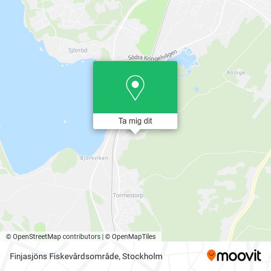 Finjasjöns Fiskevårdsområde karta