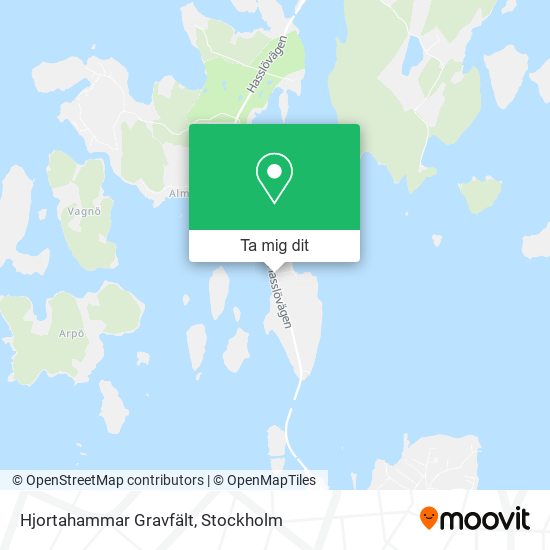 Hjortahammar Gravfält karta