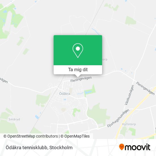 Ödåkra tennisklubb karta