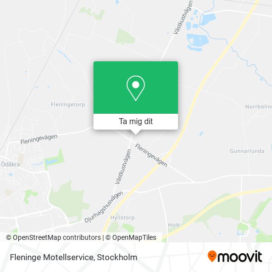 Fleninge Motellservice karta