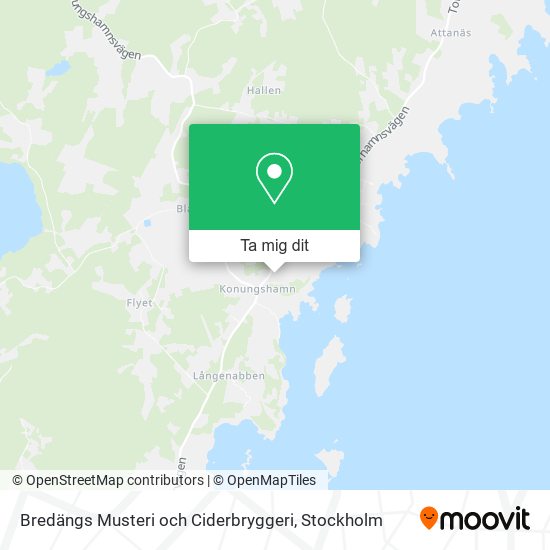 Bredängs Musteri och Ciderbryggeri karta
