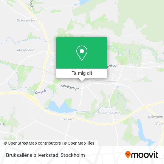 Bruksalléns bilverkstad karta