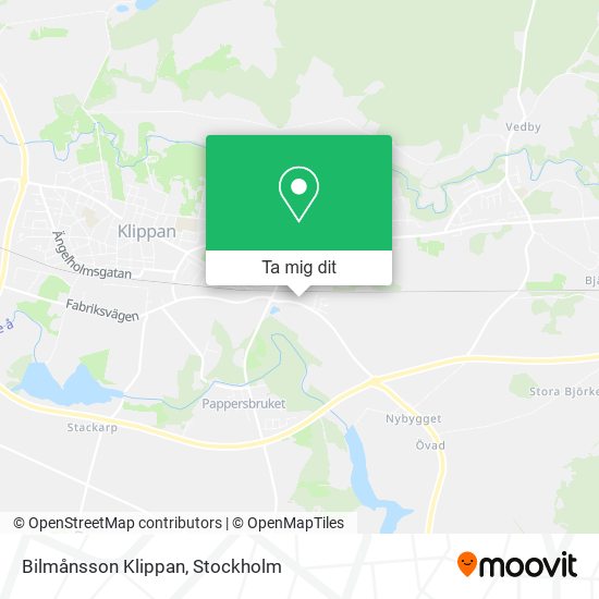 Bilmånsson Klippan karta