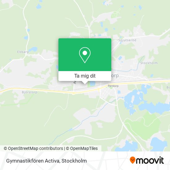Gymnastikfören Activa karta