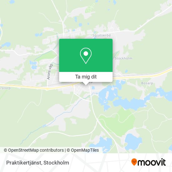 Praktikertjänst karta