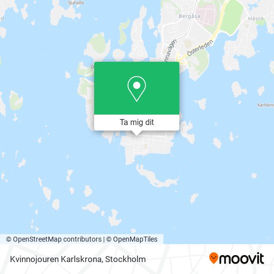 Kvinnojouren Karlskrona karta