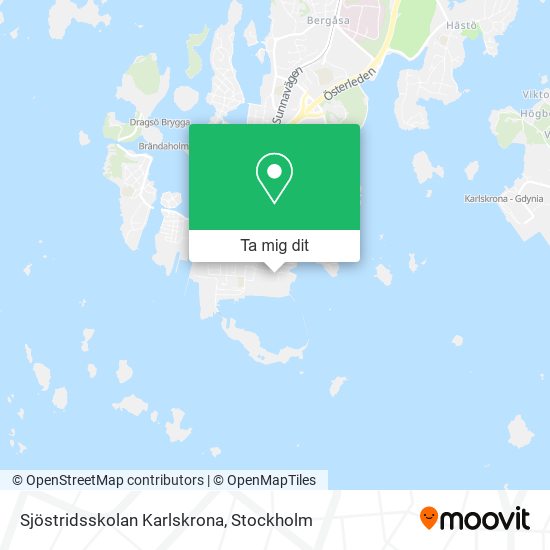 Sjöstridsskolan Karlskrona karta