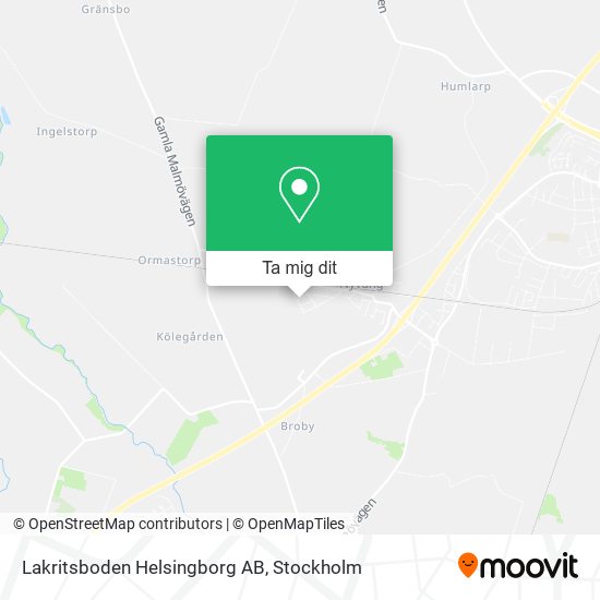 Lakritsboden Helsingborg AB karta
