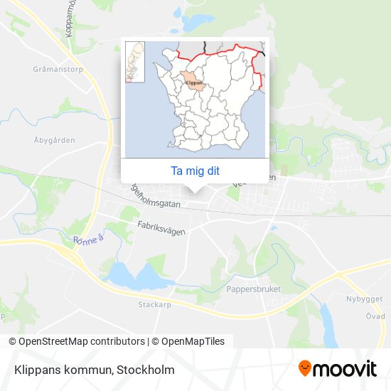 Klippans kommun karta