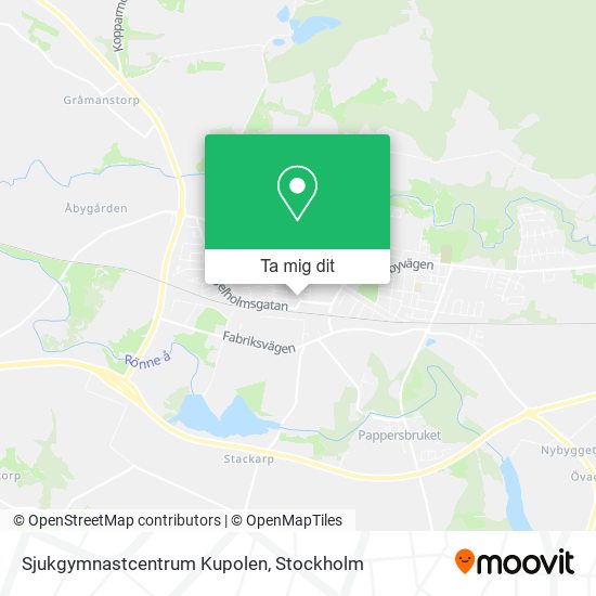 Sjukgymnastcentrum Kupolen karta