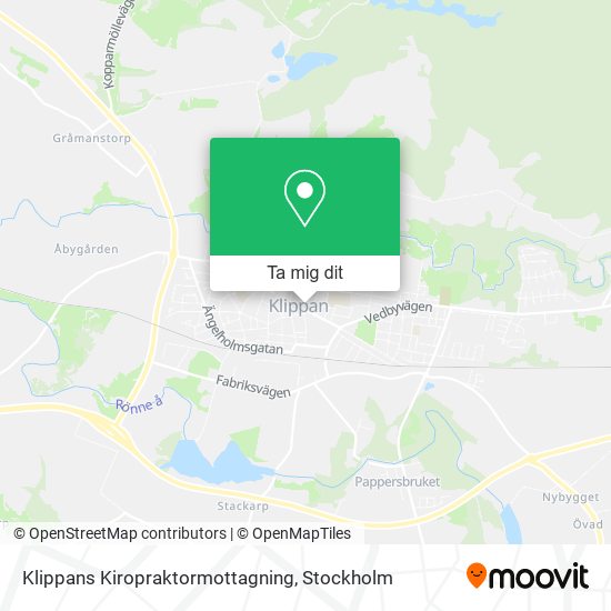 Klippans Kiropraktormottagning karta